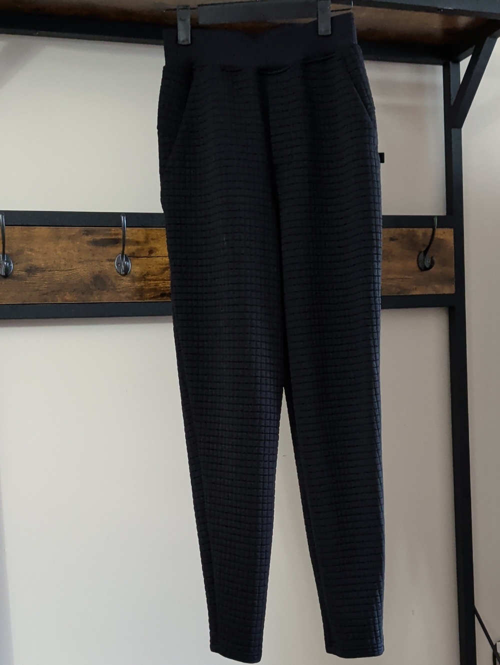 lululemon athletica Black Textured Track Joggers